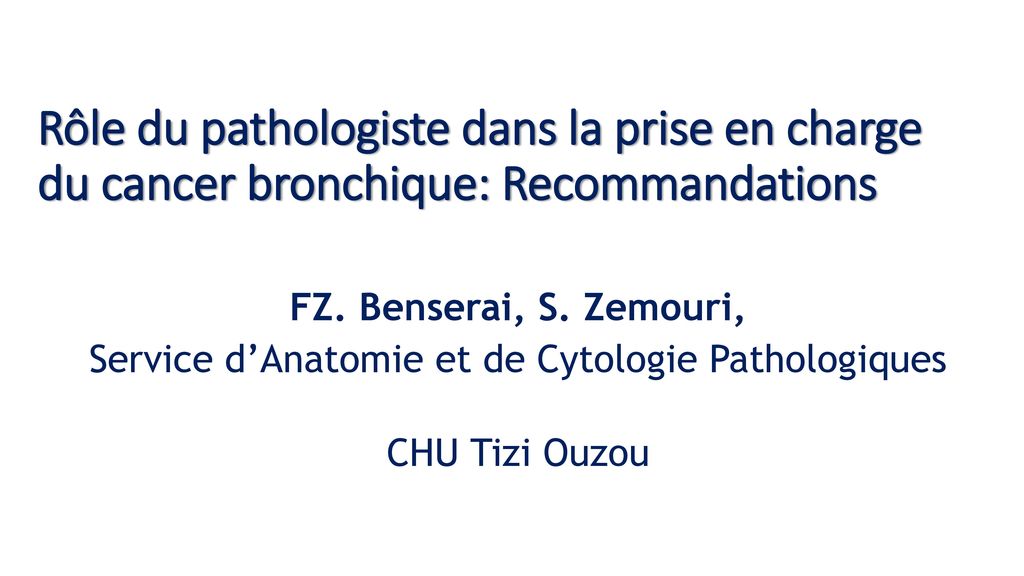 Service dAnatomie et de Cytologie Pathologiques ppt télécharger